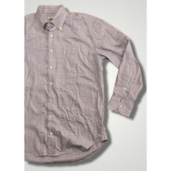 Peter Millar Multicolor Houndstooth Button Down Shirt Size Medium - Picture 3 of 8